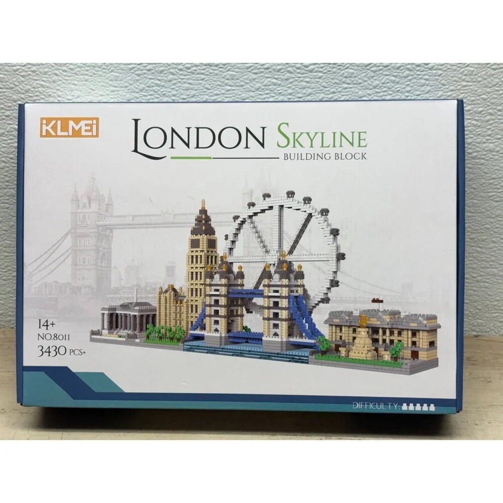 KLMEI London Skyline Building Block Set No 8011 3430pcs New